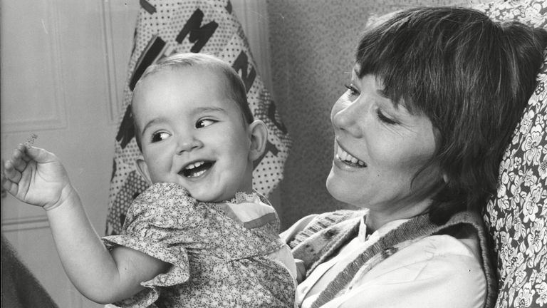 Diana Rigg Actress With Daughter Rachel Stirling. Pic: Chris Barham/ANL/Shutterstock