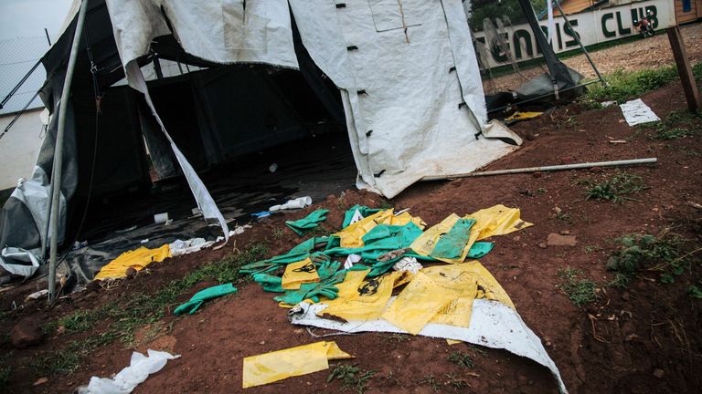 The Ebola outbreak in the Democratic Republic of Congo. File pic