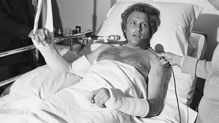 Evel Knievel was seriously injured many times during 75 motorbike jumps