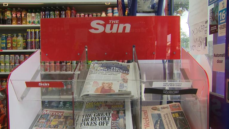 Newspaper stand