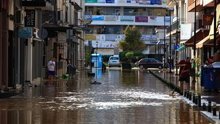 Karditsa residents were particularly hard hit and now face a big clean-up