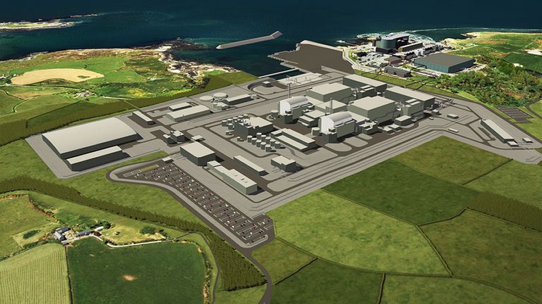 Undated handout file image of an artists impression of a planned nuclear power station at Wylfa on Anglesey in north Wales. Horizon Nuclear Power has announced it will be ceasing its activities to develop two projects in the UK following a decision by Japanese giant Hitachi to pull out of the scheme.