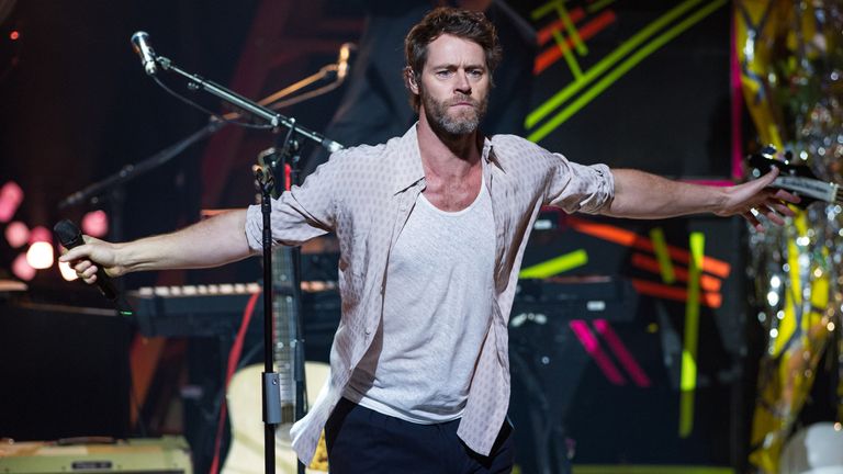 Howard Donald of Take That performs during the 2015 Apple Music Festival at The Roundhouse on September 20, 2015 in London, England