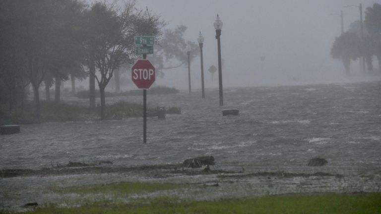 Flooding due to Hurricane Sally is seen in Pensacola
Flooding due to Hurricane Sally is seen in Pensacola, Florida, U.S. September 16, 2020. Tony Giberson/News-Journal/USA Today Network via REUTERS.