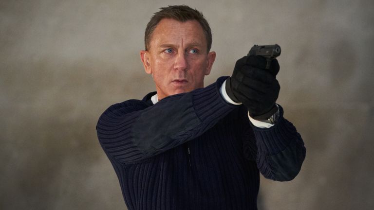 Daniel Craig as James Bond in No Time To Die. Pic: Nicola Dove