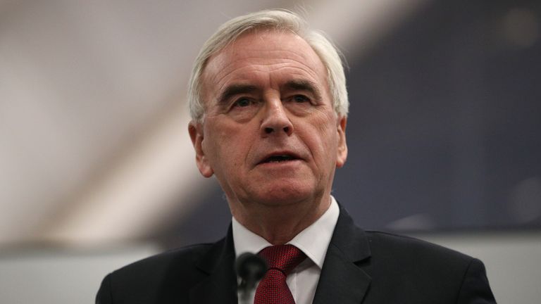 Labour MP and former shadow chancellor John McDonnell