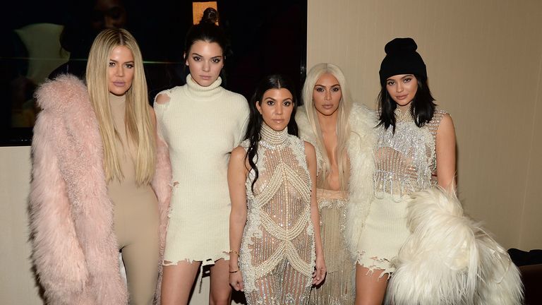 (L to R) Khloe Kardashian, Kendall Jenner, Kourtney Kardashian, Kim Kardashian West and Kylie Jenner