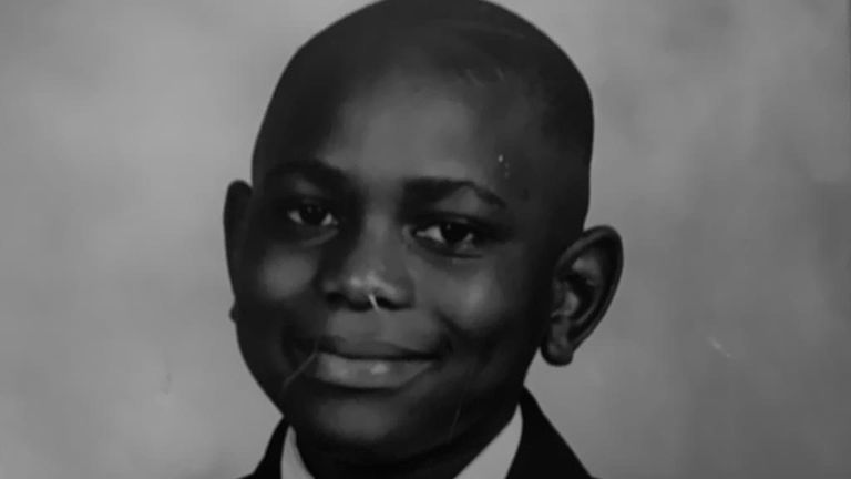 Kevin as a young boy. 