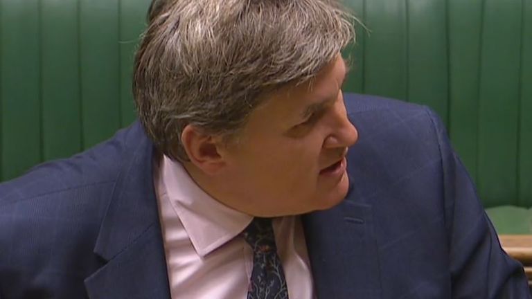 Kit Malthouse tells the House of Commons that a police officer has been shot in Croydon