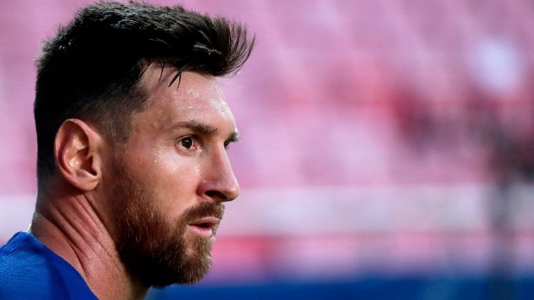 Lionel Messi: Footballer says he couldn&#39;t put fans through a legal battle with Barcelona | World News | Sky News