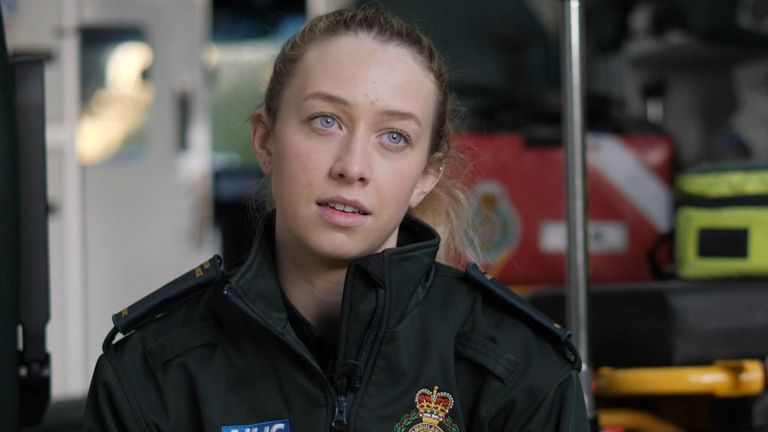 London Ambulance Service paramedic Caitlyn was spat on during a callout