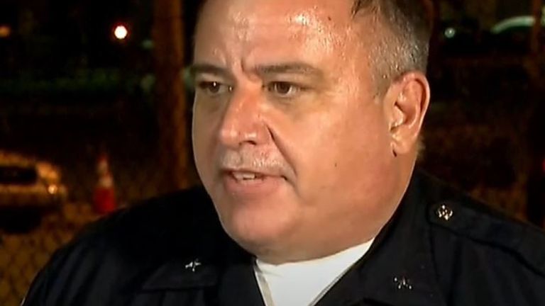 Police Chief Robert Schroeder talks to media about shootings in Kentucky