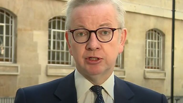 Michael Gove says there will be a shift in emphasis to working from home