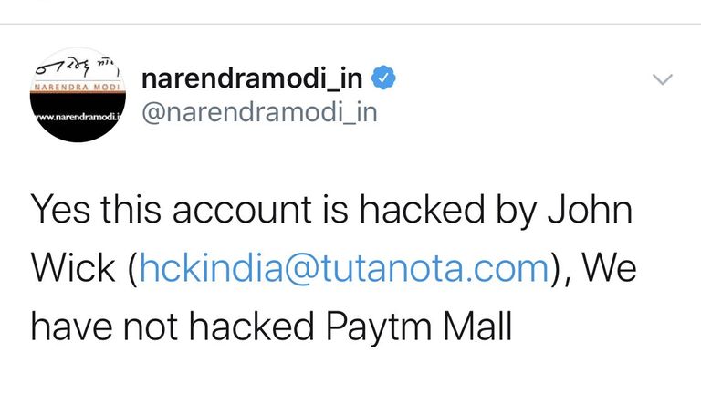 Narendra Modi&#39;s personal account was hacked on Wednesday