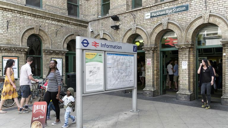 The woman left the train at Peckham and quickly raised the alarm when she released her mistake