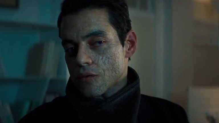 Many are eagerly awaiting Rami Malek&#39;s performance as villain Safin. Pic: Universal