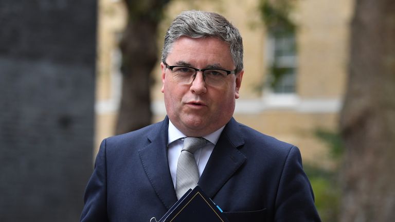 Justice Secretary Robert Buckland arriving in Downing Street, London for a Cabinet meeting