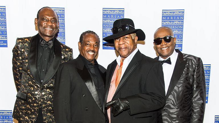 Ronald Bell (far right)  and the rest of  Kool & The Gang in 2019