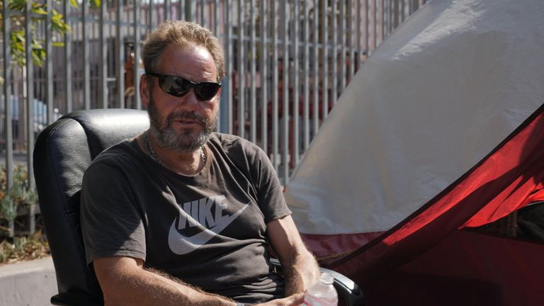 Scott Campbell used to have a mortgage but now lives in a tent