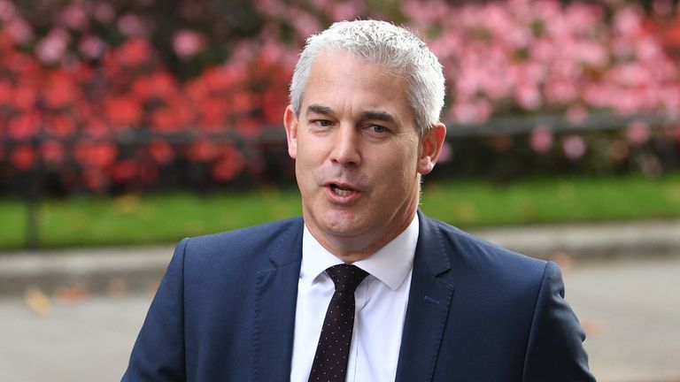 Chief Secretary to the Treasury Stephen Barclay arrives in Downing Street ahead of a Cabinet meeting at the Foreign Office