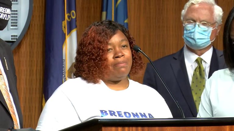  Tamika Palmer, mother of Breonna Taylor reflects on the new settlement as only one step in gaining justice in Louisville, Kentucky.