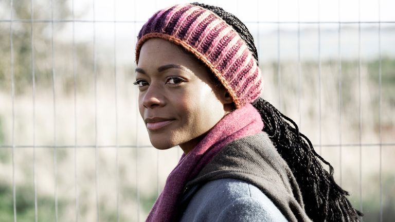 Third Day - Helen (Naomie Harris) arrives on the island for a family holiday, hoping to bond with her daughters. Pic: Sky UK/ HBO