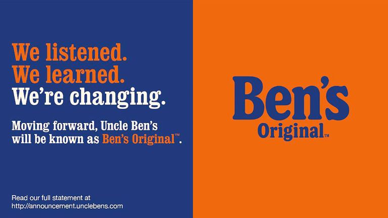 Uncle Ben's changes name to Ben's Original amid criticism over racist  imagery