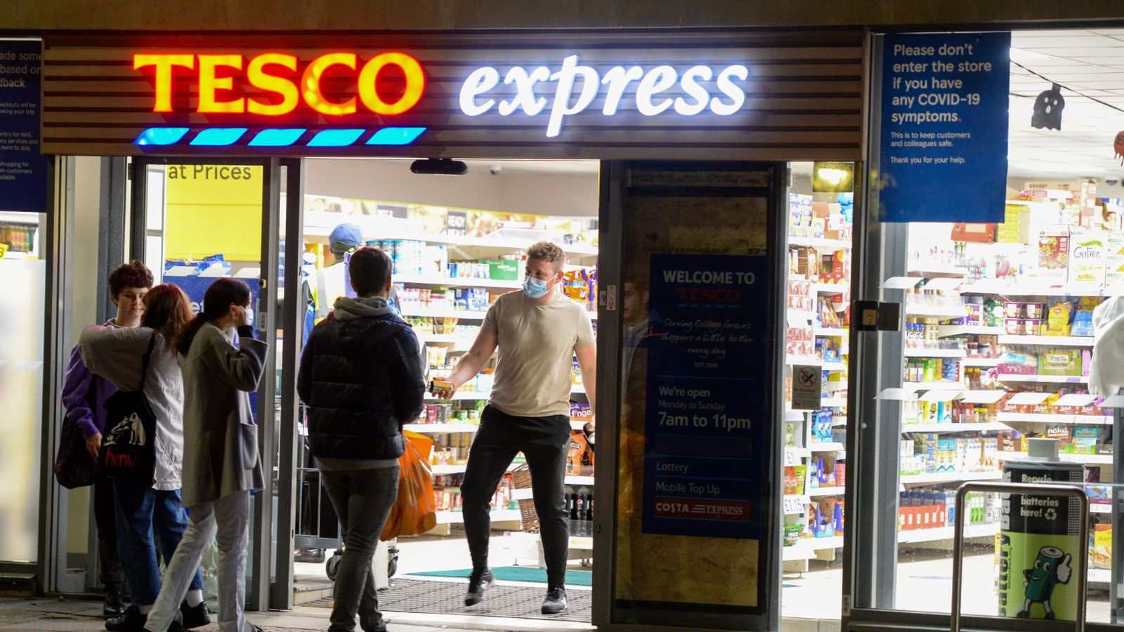 Coronavirus Tesco among supermarkets accused of failing to enforce