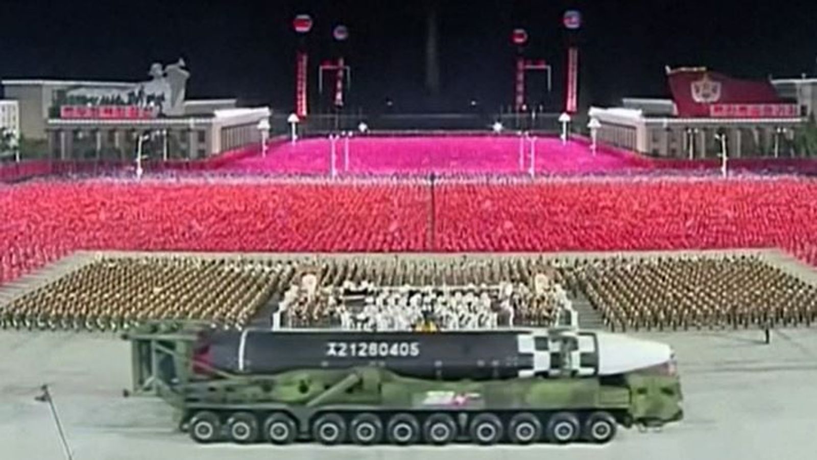 'New missile' displayed during North Korea parade | World News | Sky News