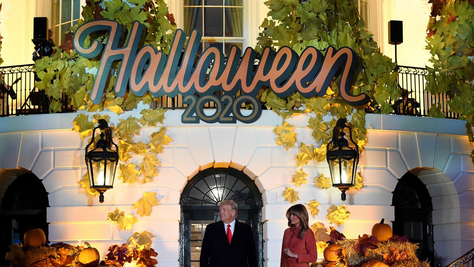 Donald Trump and wife Melania host kids' Halloween party at White House