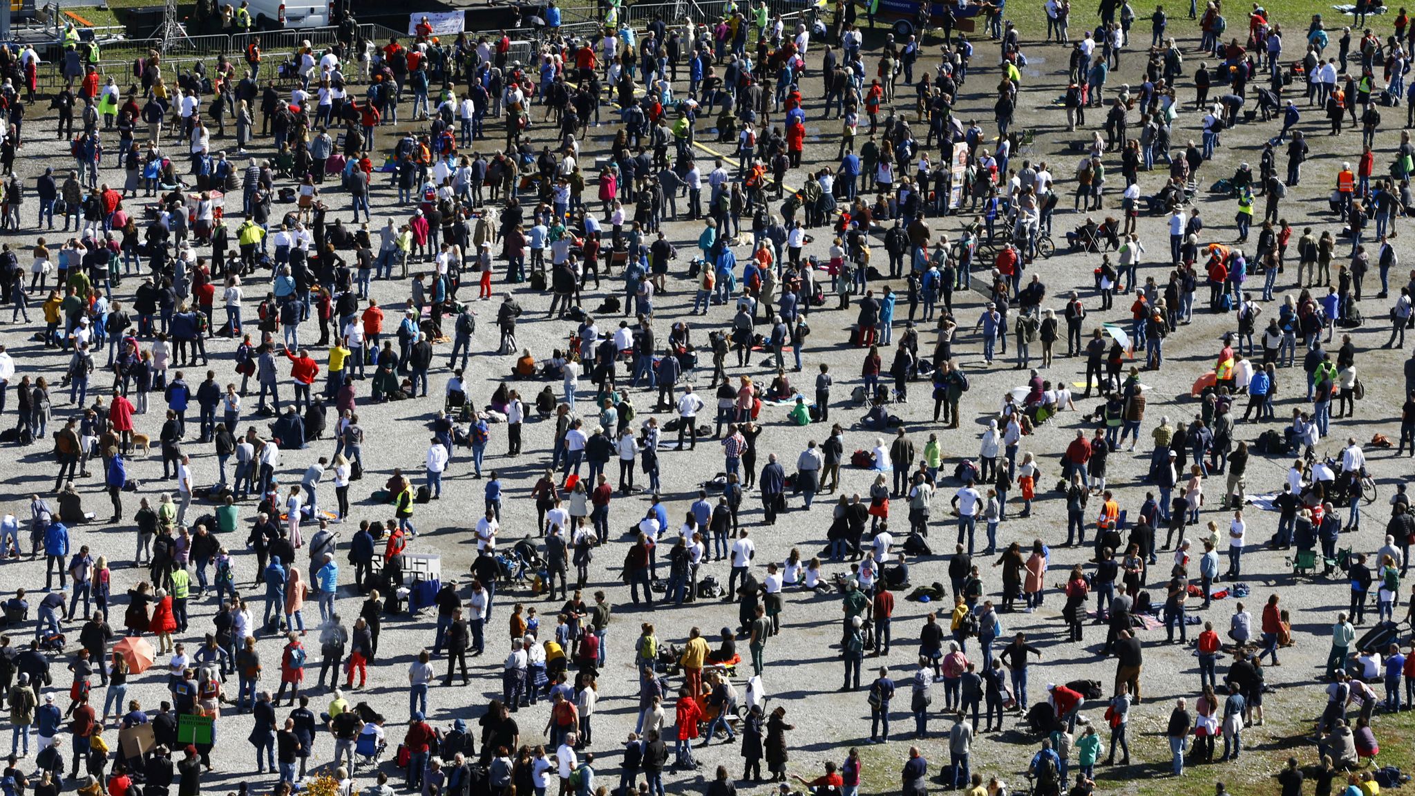 Coronavirus Thousands Protest Against German Covid 19 Restrictions World News Sky News