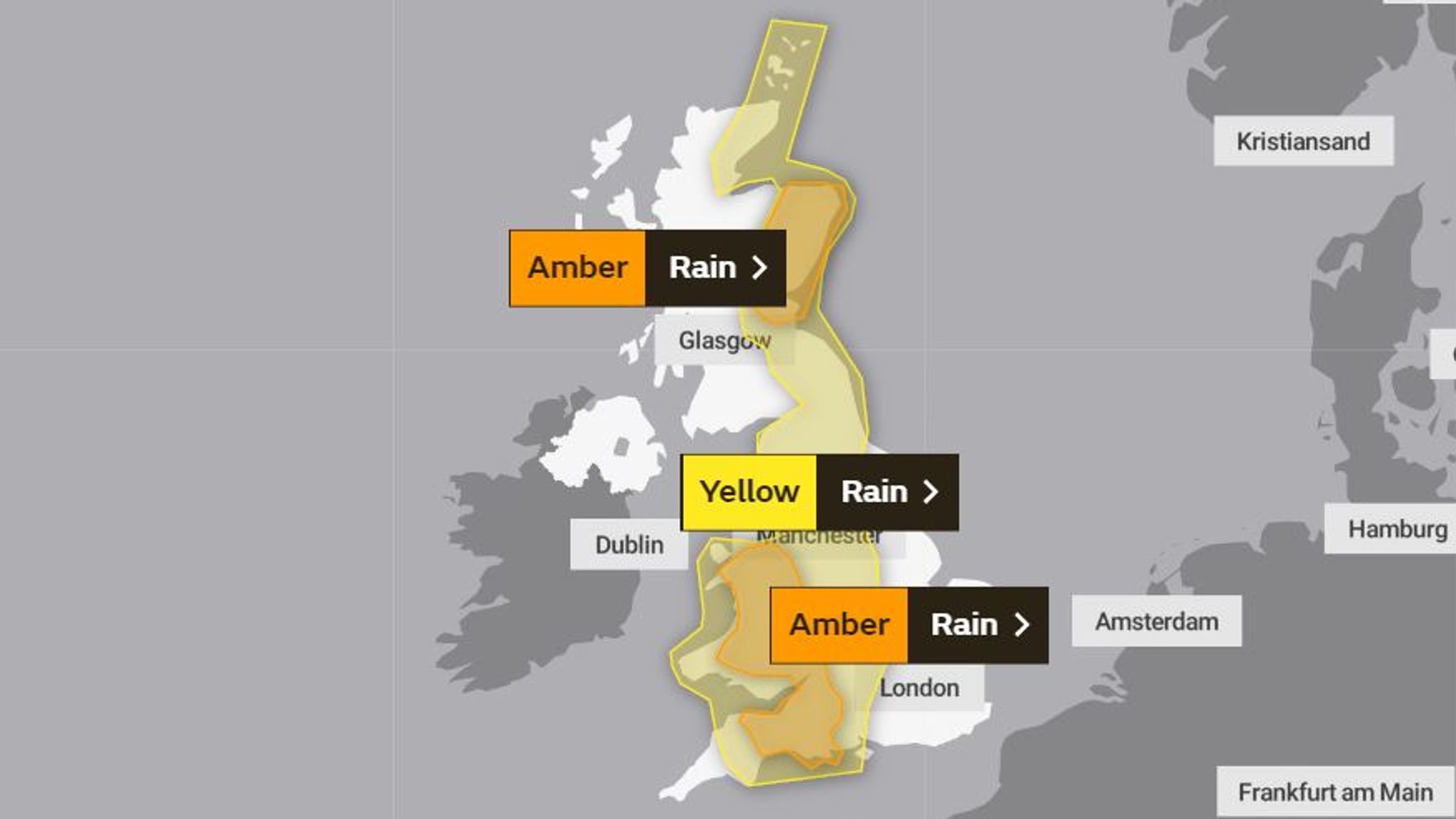 UK weather: More heavy rain to hit parts of UK amid 'downright ...