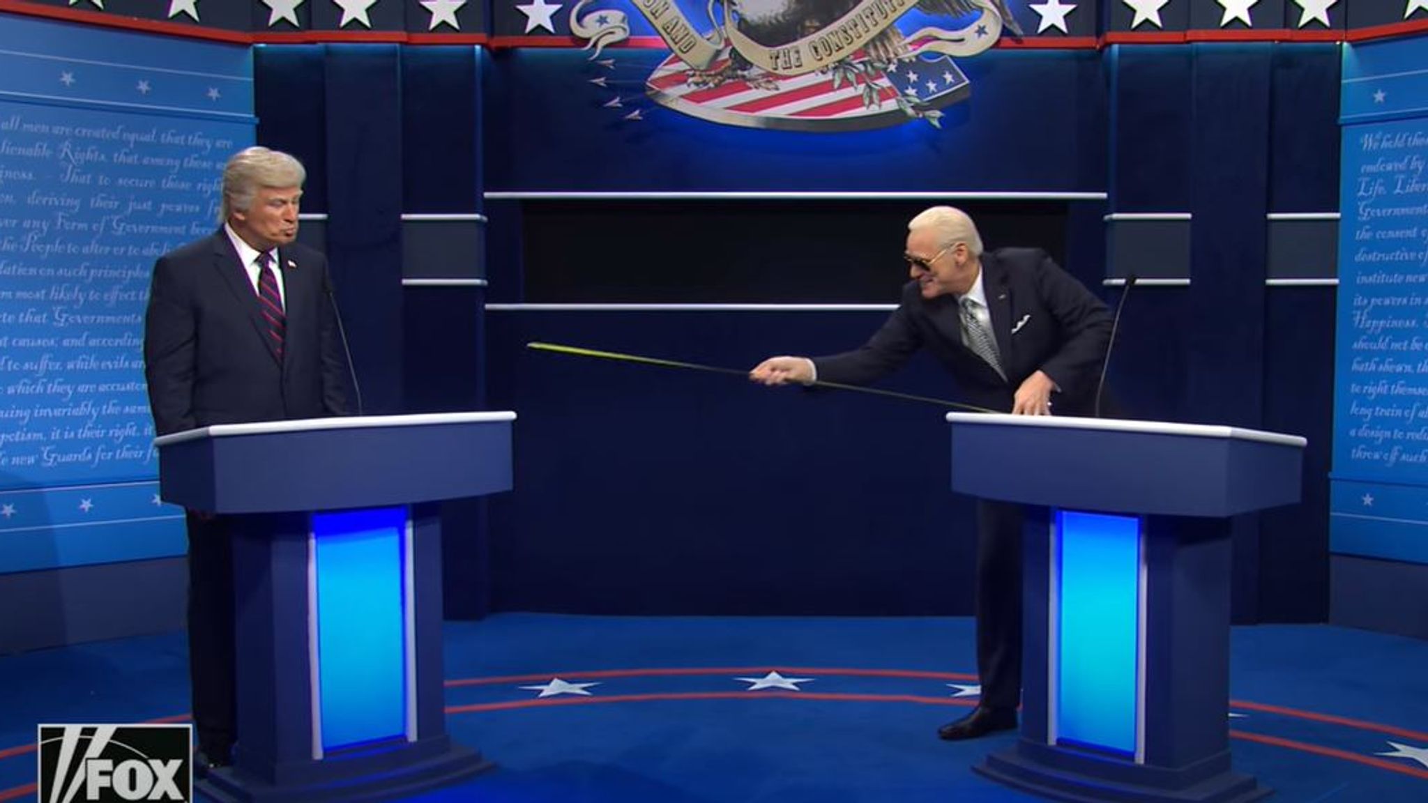 Saturday Night Live Baldwin and Carrey face off in presidential debate