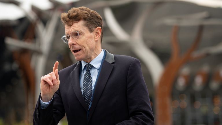 West Midlands Mayor Andy Street speaks to media outside New Street Station in Birmingham, following the news that Home Secretary Priti Patel has agreed to look into calls for a public inquiry into the 1974 Birmingham pub bombings.