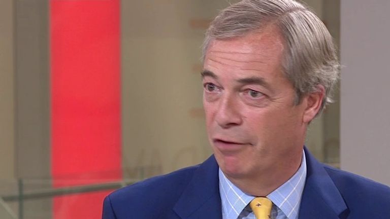 Brexit Party leader and friend of the president, Nigel Farage discusses Donald Trump&#39;s COVID-19 diagnosis with Sophy Ridge