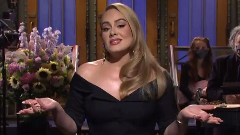 It was a high stakes gig for Adele, who credits SNL with kickstarting her US career back in 2012. Pic: NBC