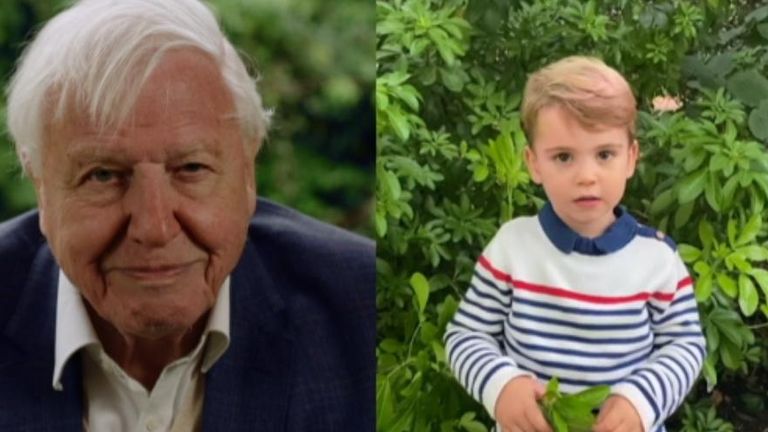 Prince George and his siblings quizzed veteran naturalist Sir David Attenborough 