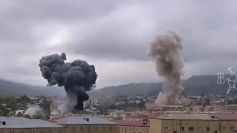 Explosions in Stepanakert