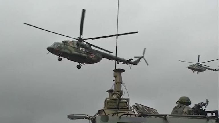 Belarus and Russia carry out military drills