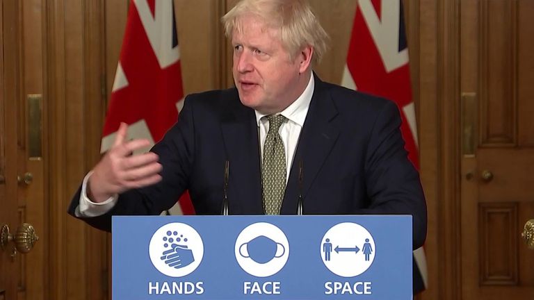 Boris Johnson says he is working with local government leaders