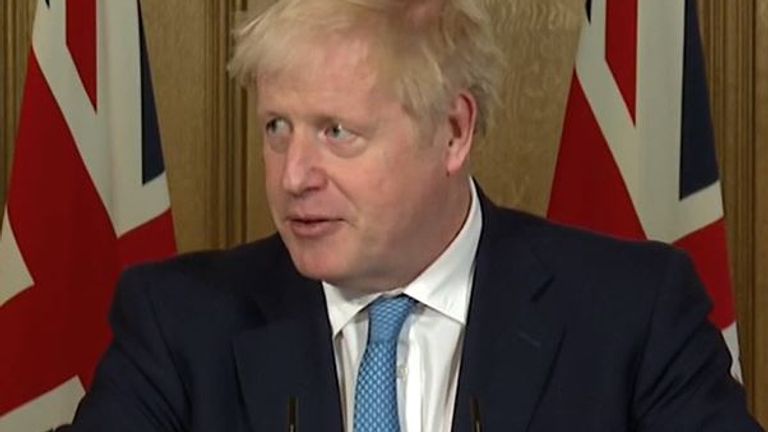 Boris Johnson tells Sky News&#39; deputy political editor that draconian measures will be introduced if necessary to tackle coronavirus