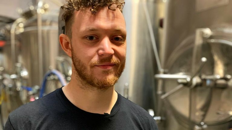 William Harris helps run the Wild Card Brewery in East London