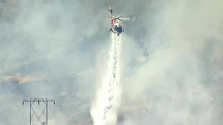 Firefighting crews were dispatched to brush fire activity in areas north of Los Angeles Wednesday afternoon, as hot and dry weather conditions continue in Southern California.