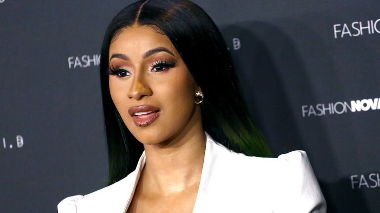 Rapper Cardi B arrives as Fashion Nova Presents: Party With Cardi at Hollywood Palladium on May 8, 2019 in Los Angeles, California.
