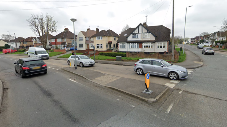 The collision happened on Eastcote Road in Ruislip. Pic: Google Maps