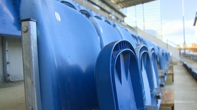 Football stadiums lay empty during coronavirus pandemic