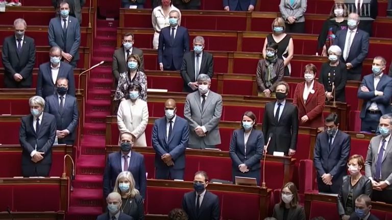 The French National Assembly in Paris held a minute’s silence to remember victims of the attack in Nice