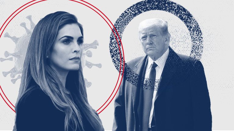 Donald Trump and his aide Hope Hicks