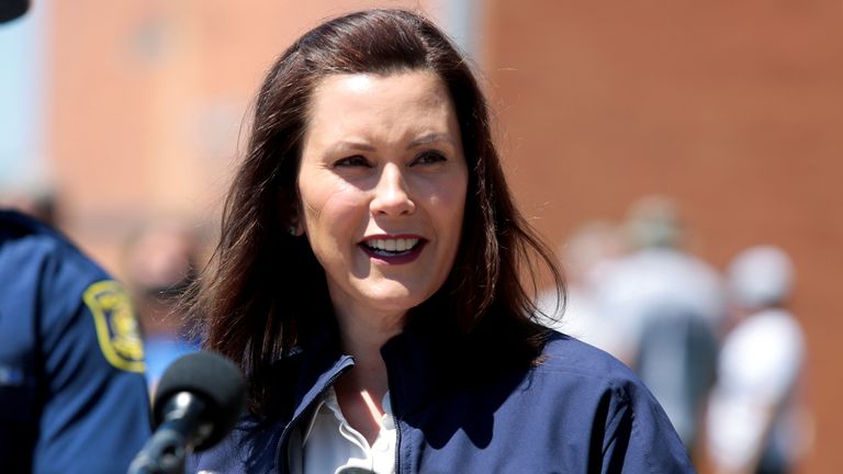 Gretchen Whitmer has said 'hatred, bigotry and violence have no place in the state of Michigan'. File pic