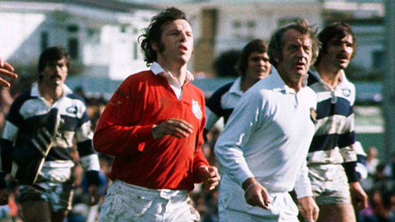 JJ Williams during  match between Auckland and the British Lions in 1977
